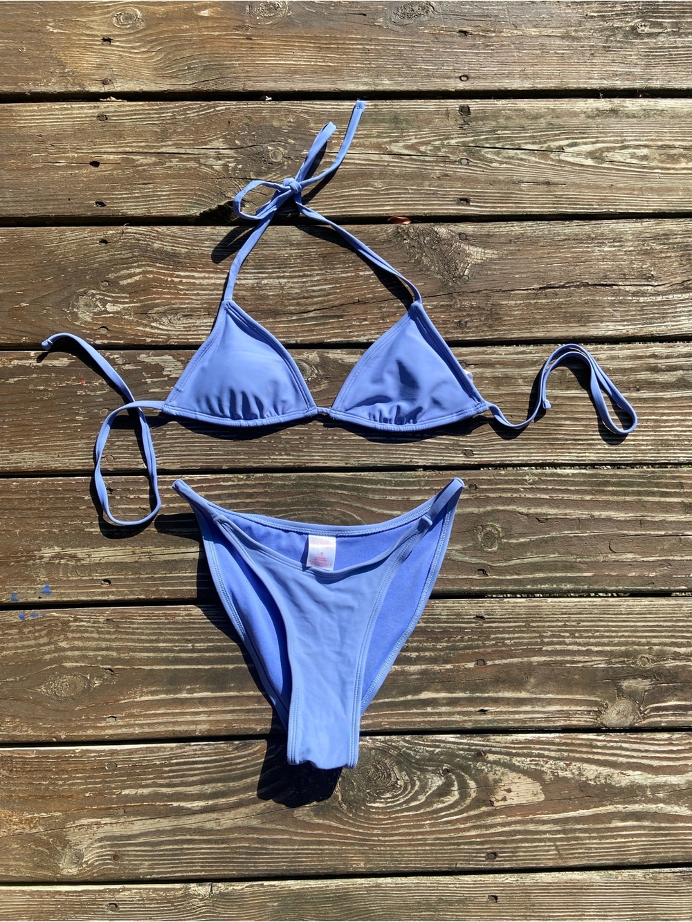 Blue lavender purple bikini